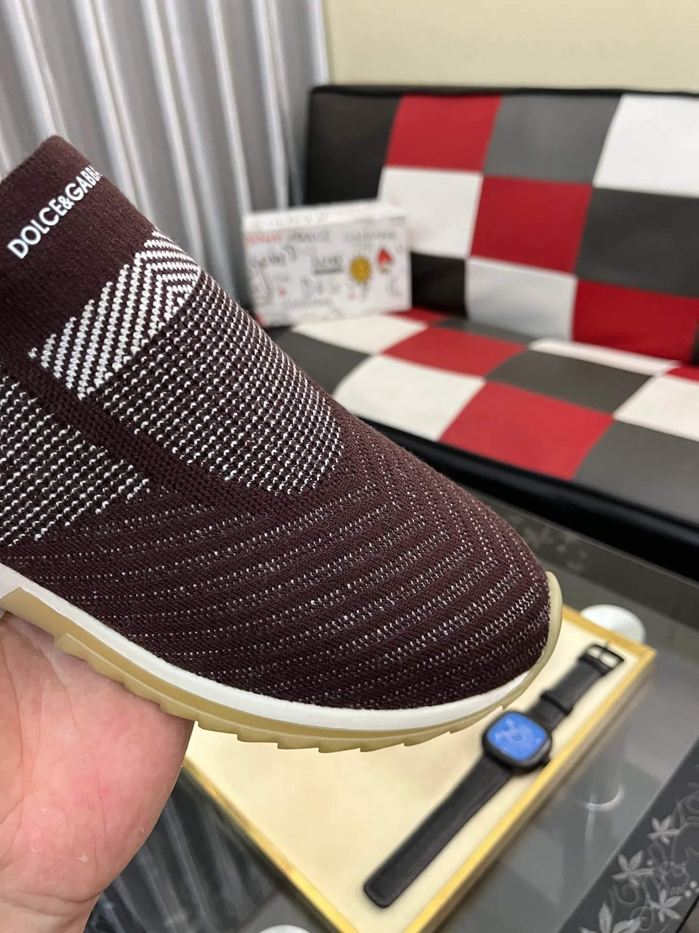Men's men's shoes💰340⌚️⌚️【DG～】men's casual shoes 2022z cabinet simultaneous sale 🔶🔷🔜The upper is made of cowhide spliced fabric ➕Mesh lining, which is comfortable and breathable. The sole is: the original comfortable and wear-resistant outsole, ⚠️The real thing📱Photographed🎬The real thing is better📢📢📢Size: 35-46